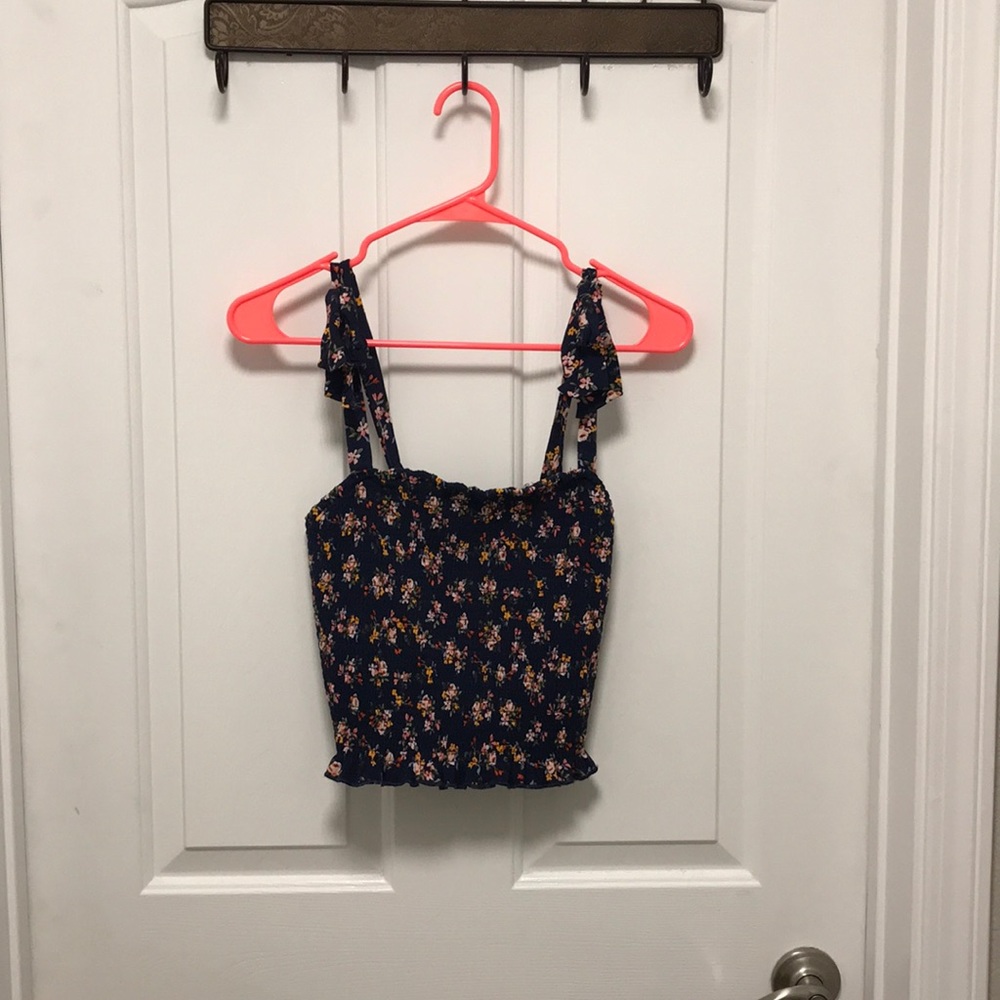 Cute flower crop top 💜🧡💛💚 🌸